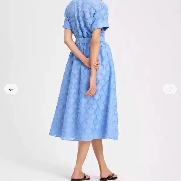 Kate Spade Elegant Blue Lace Midi Dress - Large- NWT